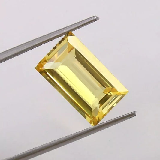 Baguette Cut yellow sapphire