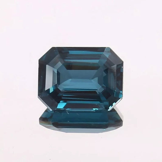 9.34 Ct Blue Green Tourmaline – Untreated Emerald Cut Gem