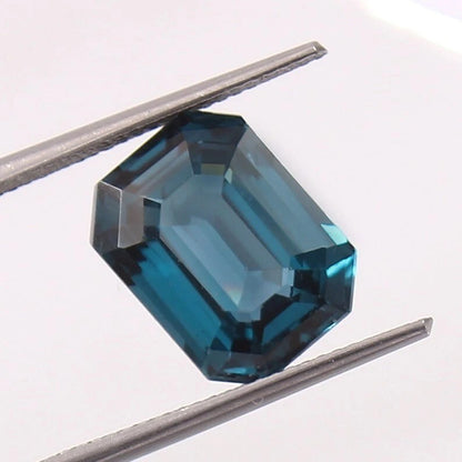 9.34 Ct Blue Green Tourmaline – Untreated Emerald Cut Gem