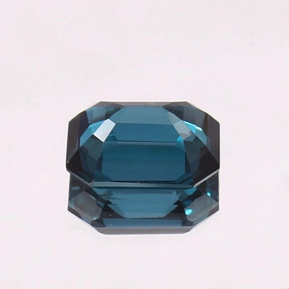 9.34 Ct Blue Green Tourmaline – Untreated Emerald Cut Gem