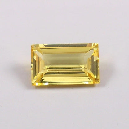Baguette Cut yellow sapphire 