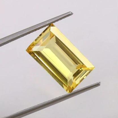 Baguette Cut yellow sapphire 