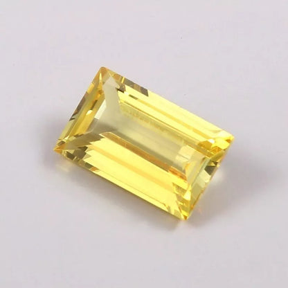 Baguette Cut yellow sapphire 