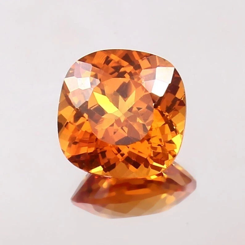 Fanta Orange Sapphire cushion