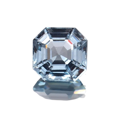 9.16 Ct Flawless Brazilian Aquamarine – Unheated Asscher Cut Loose Gemstone