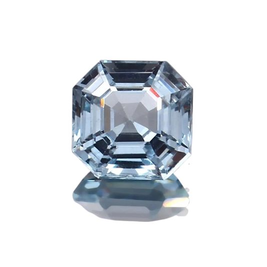 9.16 Ct Flawless Brazilian Aquamarine – Unheated Asscher Cut Loose Gemstone
