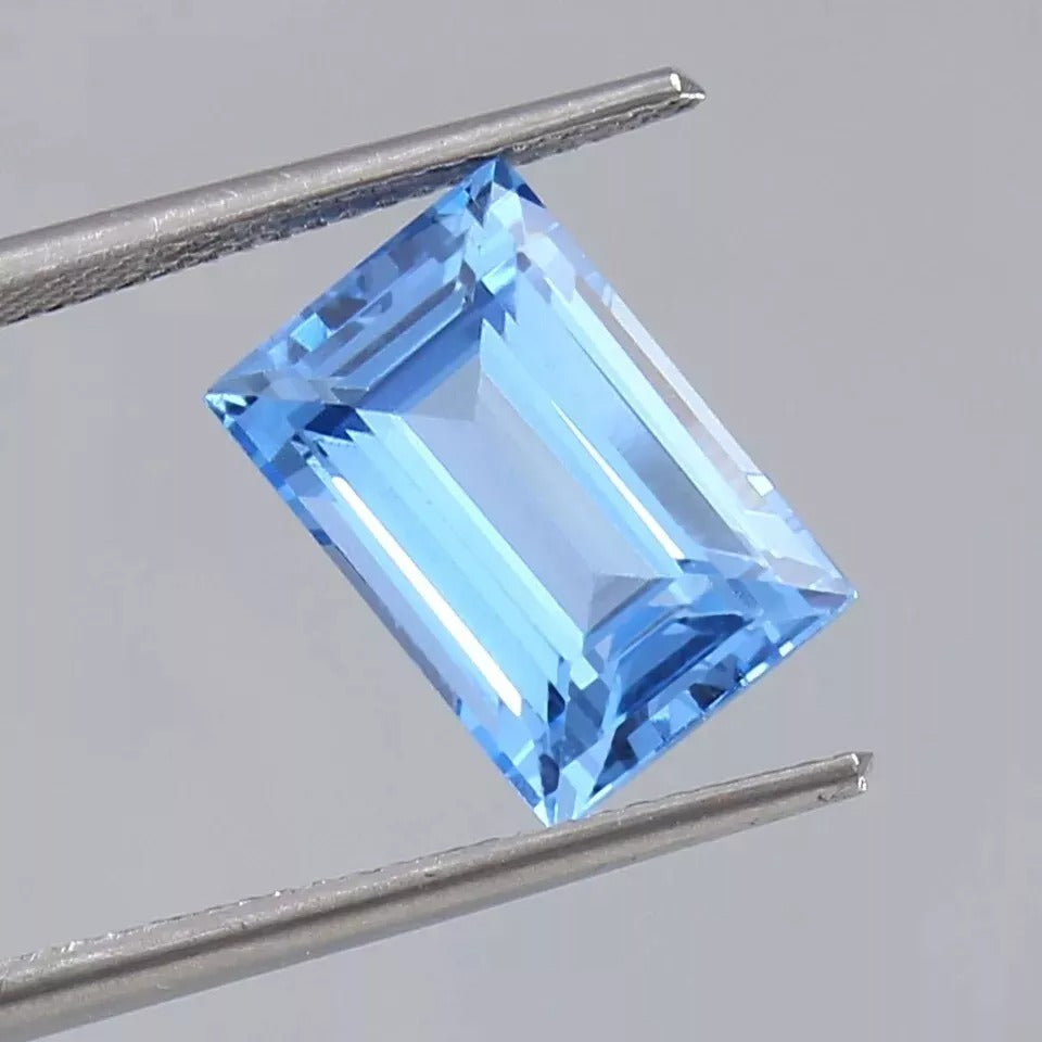 9.38 Ct Ceylon Blue Spinel – Baguette Cut Natural Gem