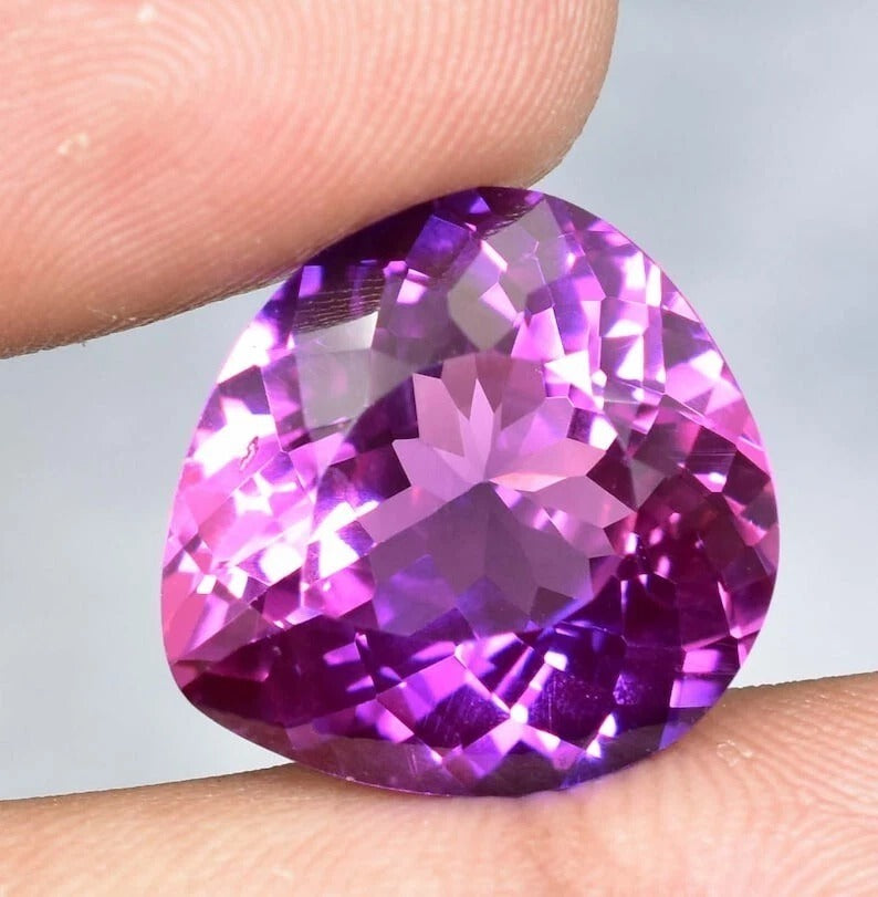 9.34 Ct Purple Blue Sapphire – Pear Cut AAA Gem