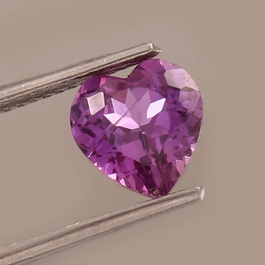9.10 Ct Purple Sapphire – Heart Cut AAA Ceylon Gem