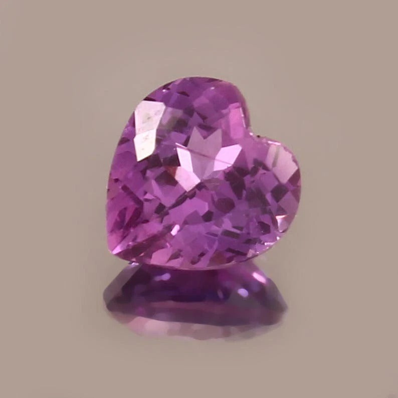 9.10 Ct Purple Sapphire – Heart Cut AAA Ceylon Gem