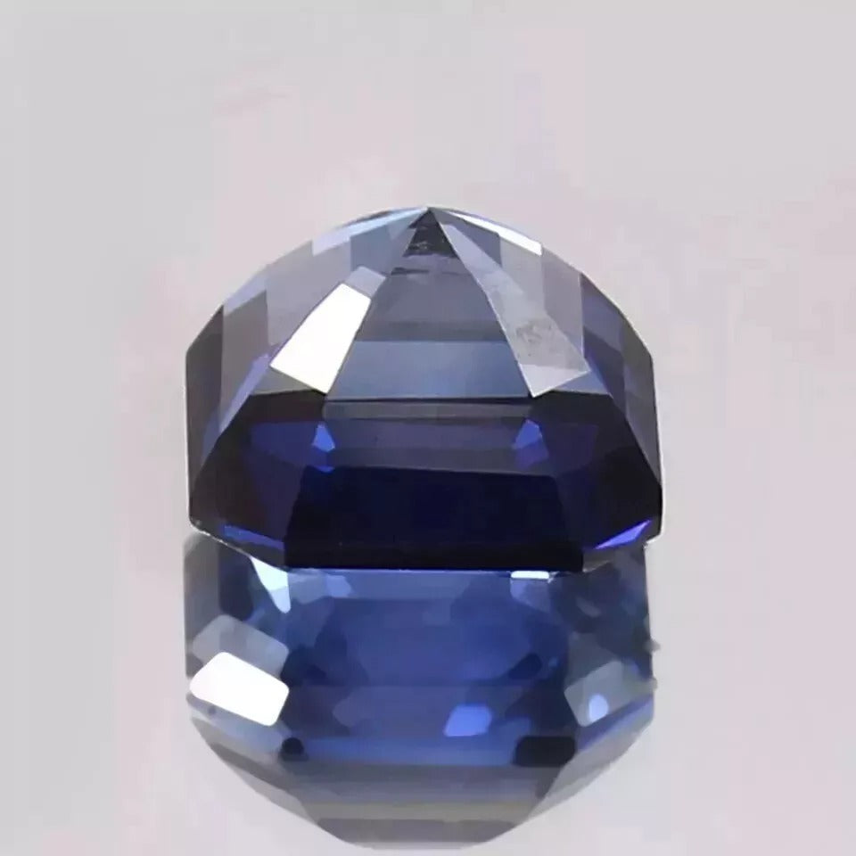 8.14 Ct Royal Blue Sapphire – AAA Asscher Cut Gem